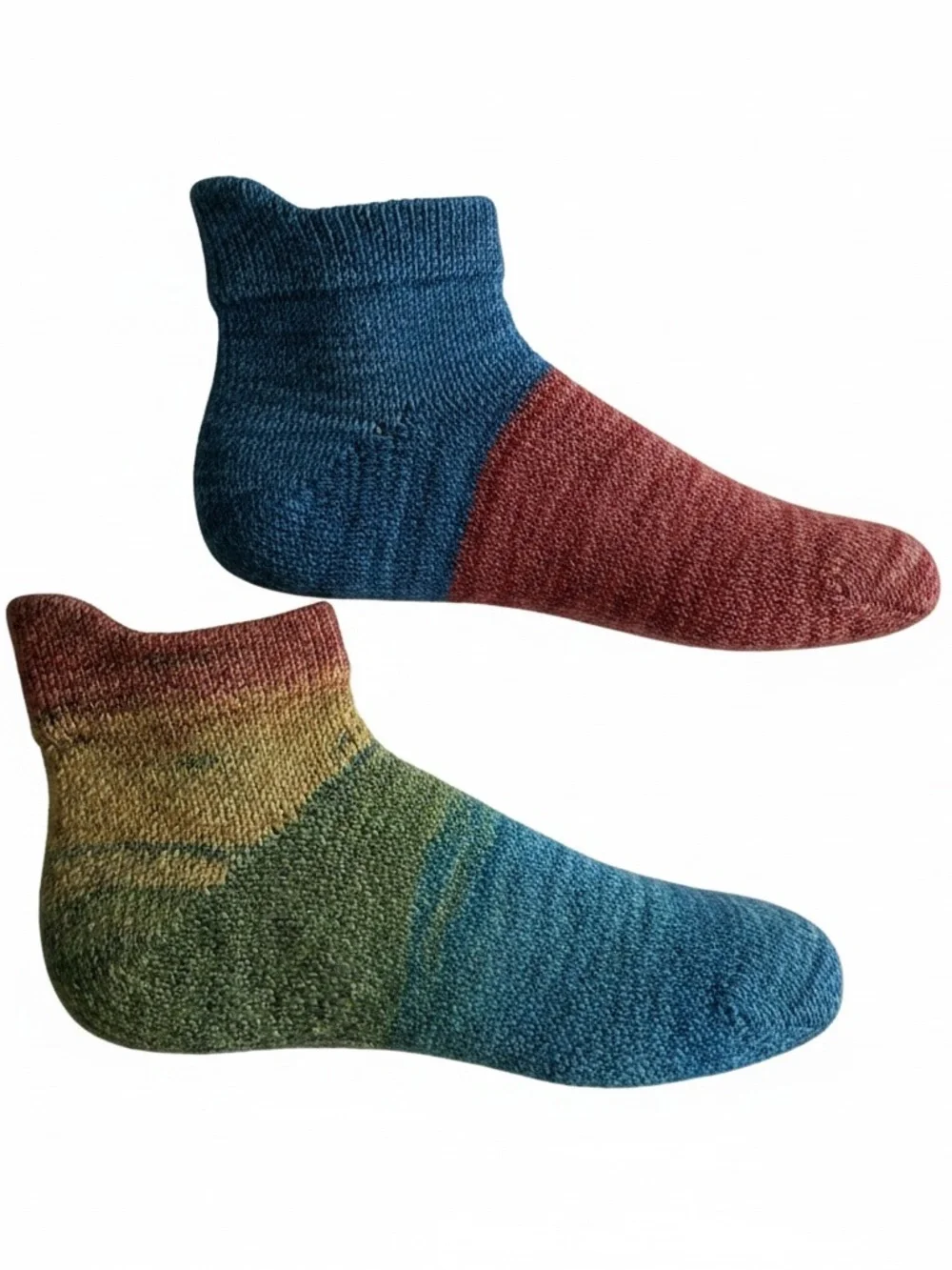 Sybil Quirky Birki Frankensox wool blend handcrafted ankle socks 7-8.5 NWT